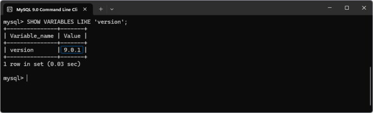 How to Check MySQL Version