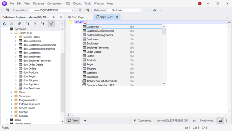 SQL Server UPDATE Statement